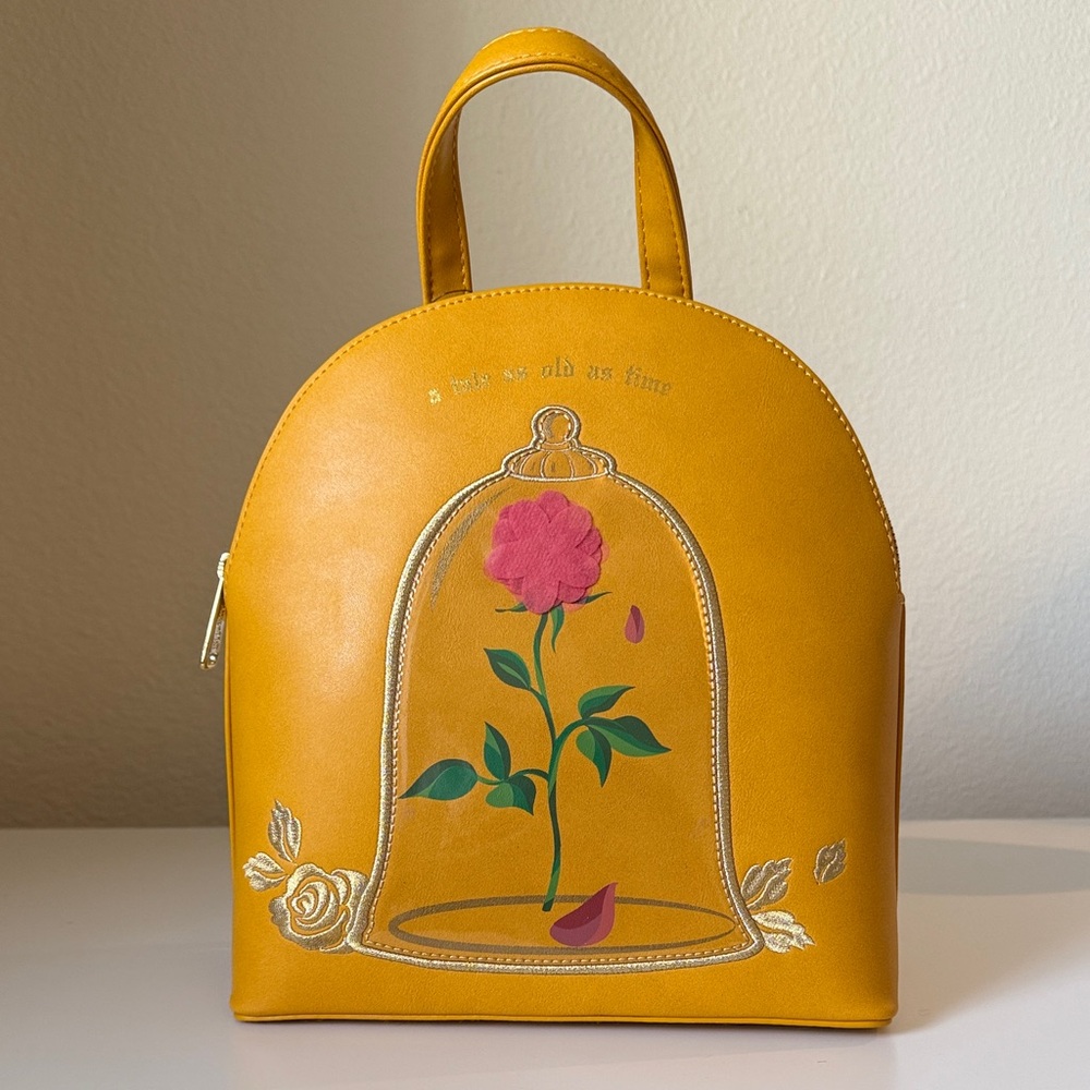 Yellow Floral Embroidered Loungefly Backpack